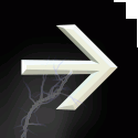 white lightning arrow gif