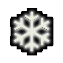glowing snowflake animation